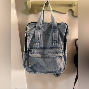 Vintage Denim Blue Backpack
